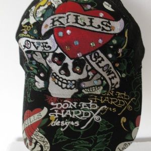 Insane Rhinestone y2k Ed Hardy Trucker Hat